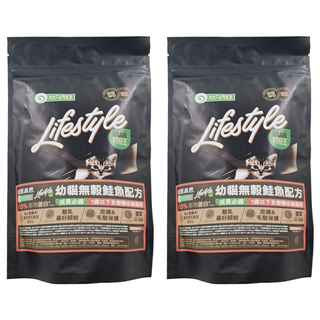 NATURE'S PROTECTION 自然本色 無穀物貓糧 幼貓 鮭魚 68%動物蛋白 瑞士專利, 400g, 2包