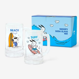 Peanuts 史努比蘇打玻璃杯2件組, 1套