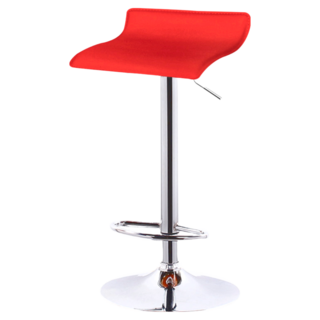 C-FLY平板升降吧台椅 時尚簡約設計 舒適坐感 高度可調 適用於各種吧台與餐桌, 紅色, 1件