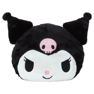 KHTOY 酷洛米 頭型抱枕 聚酯纖維100%, 酷洛米 黑色 + 白色, 18吋