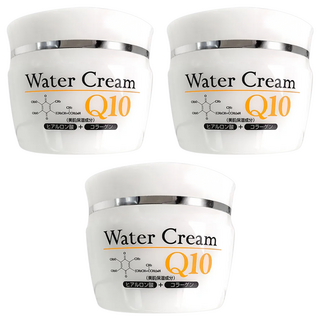 Q10玻尿酸出水霜 深層保濕 水潤透亮 改善乾燥 提升彈性, 80g, 3罐