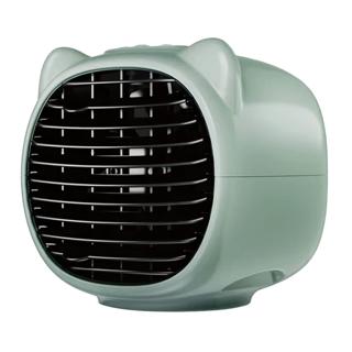 SONGEN 松井 萌趣喵喵貓冰爽水冷空調扇 綠色 可愛造型 兩檔風速 USB供電, SG-0605-G