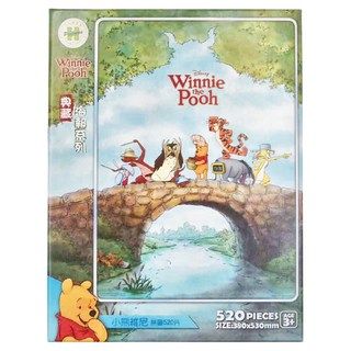 HUNDRED PICTURES 百耘圖 拼圖 520片 尺寸380x530mm 適合3歲以上, 小熊維尼, 1盒