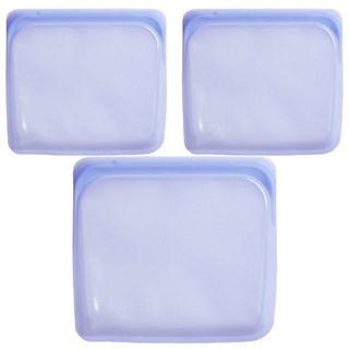 stasher 方形矽膠密封袋 - 紫外光, 19.05 x 18.42 x 1.59cm, 1個, 3個