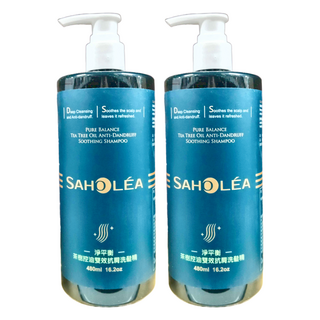 SAHOLEA 森歐黎漾 淨平衡茶樹控油雙效抗屑洗髮精, 480ml, 2瓶