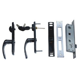 守門員 902 三合一通風門鎖 二片式 有鑰匙 裝置距離28mm 適用門厚32mm-45mm, 1組