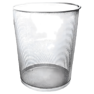 ABEL 力大牌 網狀垃圾筒 60103 18.3g, 銀色