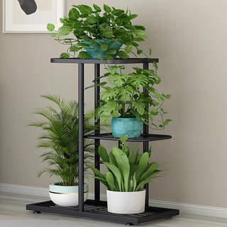 FAmILyLIFE 生活 工業風置物花架 A-277-G 41.3 x 22.2 x 55.6cm 1180g, 鐵灰色, 3層