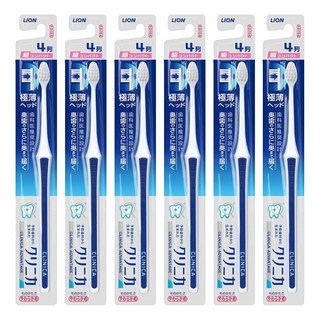 LION 獅王 固齒佳 薄深潔牙刷 超小頭, 1入, 6支