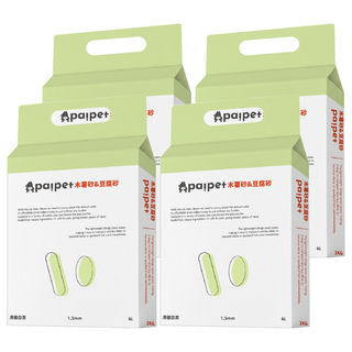 paipet 木薯豆腐砂, 2kg, 4包, 清雅白茶