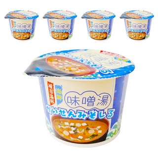 CITYSOUP 城市湯杯 海鮮味噌湯 即沖即食, 21.3g, 5入
