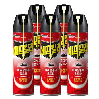 에프킬라 바퀴살충제 스프레이 울트라, 500ml, 5개