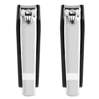 eliSix 防噴濺指甲剪 大 黑色 2支