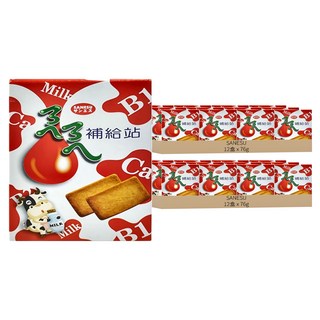 SANESU ㄋㄟㄋㄟ 補給站 牛奶餅乾, 76g, 24盒