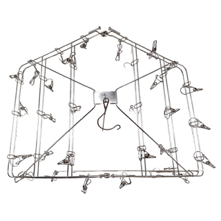 304不鏽鋼 秒收防風曬衣架 30夾, 不鏽鋼, 1個