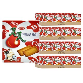SANESU ㄋㄟㄋㄟ 補給站 牛奶餅乾, 76g, 48盒