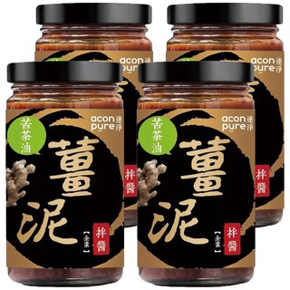 aconpure 連淨 苦茶油薑泥拌醬, 210g, 4罐