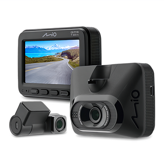 台灣 MiO 815D GPS WIFI 雙鏡頭行車記錄器 4K, 32GB, 單件