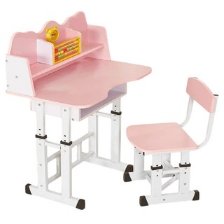 彬彬小鋪 超值兒童書桌椅, 粉色