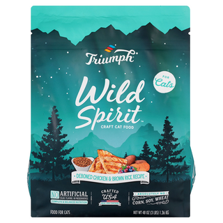 Triumph 全齡貓適用 天然糧 3lb, 去骨雞肉糙米配方, 1.36kg, 1袋