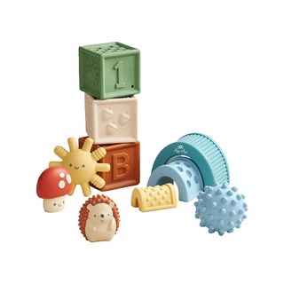 軟Q繽紛感統玩具10件組, Itzy Ritzy 多色, 1組