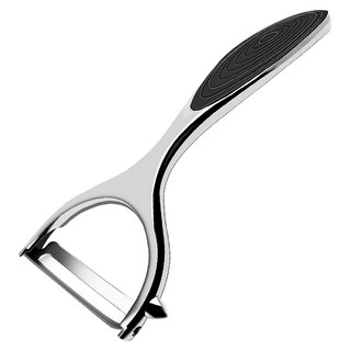 AHOYE 精鑄不鏽鋼蔬果削皮器, 銀色, 1支