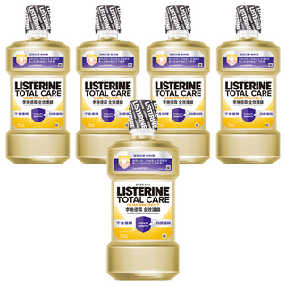 LISTERINE 李施德霖 全效護齦漱口水 不含酒精 口感溫和, 500ml, 5瓶