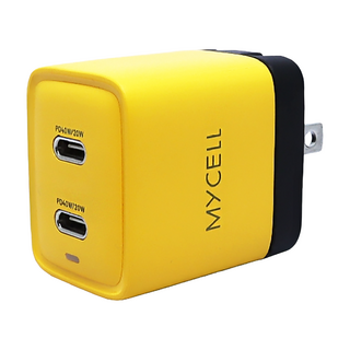 MYCEll 積進科技 40W GaN 2 USB-C 氮化鎵智能充電器 PD40W, 布丁色, 1個