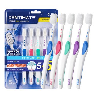 CLIO Dentimate Sense R 雙重細軟毛牙刷, 10入, 1個