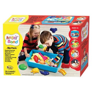 Donerland 天使沙 0.4L x 5色 (2.0L) 內含多款玩沙工具 適合3歲以上兒童, 豪華遊戲組, 1盒
