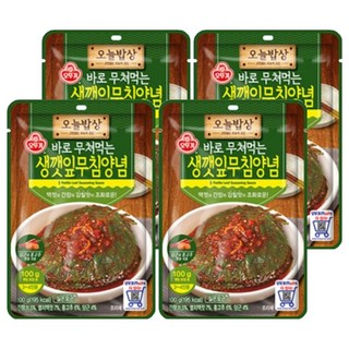 OTTOGI 不倒翁 芝麻葉調味醬, 4個, 100g