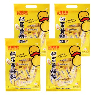 台灣親親 鹹蛋黃酥餅, 250g, 4袋