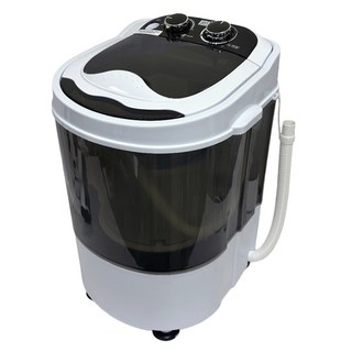 비스카 미니 세탁기 MR-H100WM 3kg, 블랙 + 화이트
