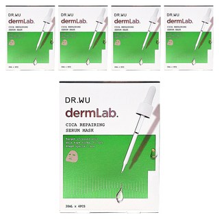 DR.WU 達爾膚 台灣公司貨 積雪草舒敏精華面膜, 4片, 5盒