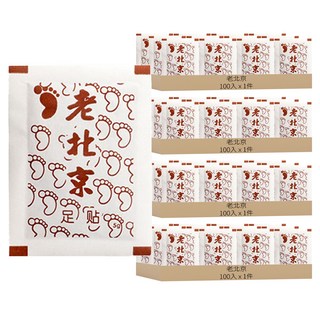 老北京 養生足貼 5g, 4包, 100片