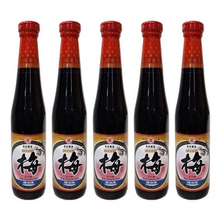 丸莊醬油 梅級蔭油清 台灣產, 420ml, 5瓶