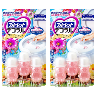 小林製藥 BLUELET 馬桶消臭花瓣香氛凝膠 花香 3入, 22.5g, 2組