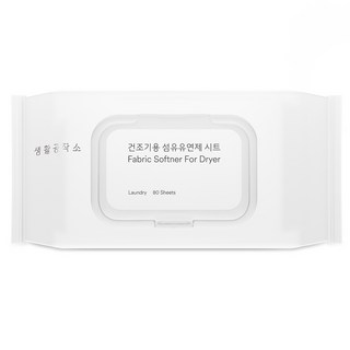Saengong 生活工作所 烘衣機用衣物柔軟香氛紙 原裝, 80張, 1個