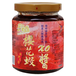 菊之鱻 櫻花蝦XO醬 無防腐劑添加 無人工香料添加, 280g, 1罐