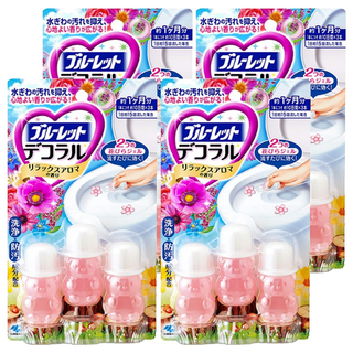 小林製藥 BLUELET 馬桶消臭花瓣香氛凝膠 花香 3入, 22.5g, 4組