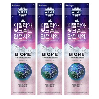 히말라야핑크솔트 담은 바이옴 잇몸 구취전문 치약, 160g, 3개