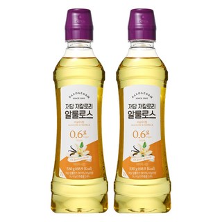 Baedaegam 低糖低卡路里阿洛酮糖香草糖漿, 530g, 2個