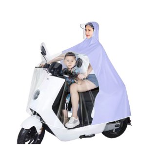 機車一件式親子雨衣, 加厚耐用, F, 紫色