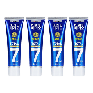 PERIOE 倍麗兒 7效蜂膠牙膏，TOTAL 7，含有蜂膠, 經典藍, 120g, 4條