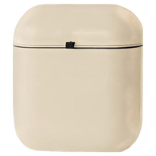 沐慕家居 廚房壁掛式廚餘垃圾桶 12L 塑膠, 26 x 29.5cm, 奶茶棕, 1個