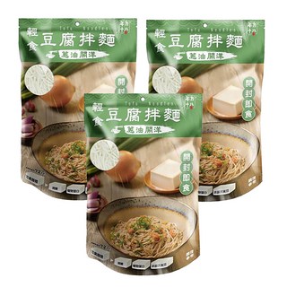 年方十八 輕食豆腐拌麵-蔥油開洋 非基改黃豆製成 低卡健康 開封即食, 3包