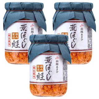 Hakodate Asahi 函館朝日 鮭魚鬆 荒鮭明太, 100g, 3罐