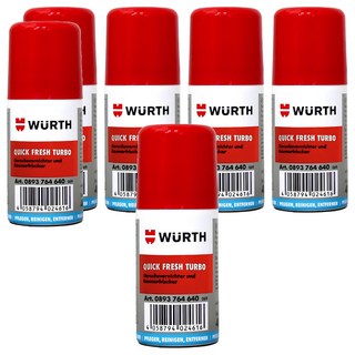 WURTH QUICK FRESH TURBO 車輛空調系統清潔劑，40ml, 6瓶