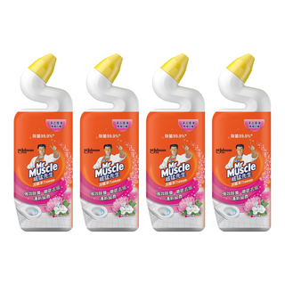 Mr Muscle 威猛先生 深層淨力潔廁凝膠 璀璨花舞, 750ml, 4瓶