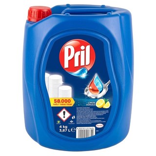 Pril 淨麗 濃縮高效能洗碗精大容量 檸檬, 3.868L, 1桶